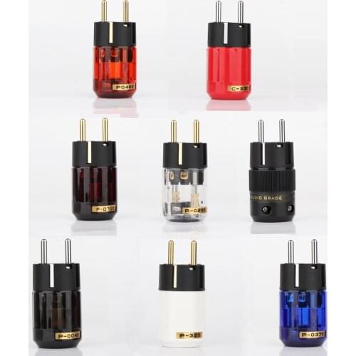 Hifi audio EU version plug hi-end schuko AC power connector power cable adapter plug for diy power cable