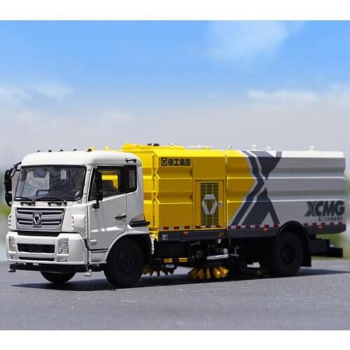 Diecast 1:35 XCMG Environmental Sweeper Scrubber Alloy Truck Model Adult Collection Souvenir Ornaments Display Vehicle Gift Toy