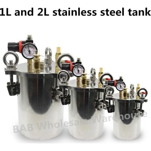 1L and 2L stainless steel carbon steel pressure tank, distributor tank,Auto Fluid dispensing bucket