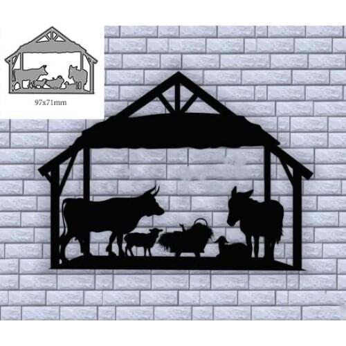 Farm Animals Shape Metal Cutting Die DIY for Scrapbooking Decoration Crafts
