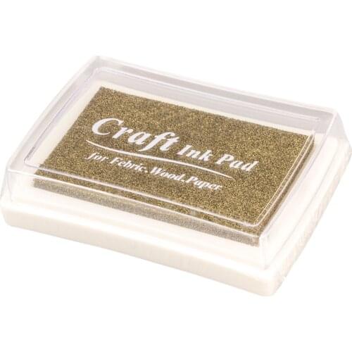 NEW Rubber stamp ink pad stamp inkpad Ink Pad - Gold