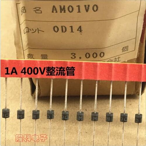 Original new 100% AM01V0 rectifier diode AM01 1A 400V small volume R-1 (Inductor)