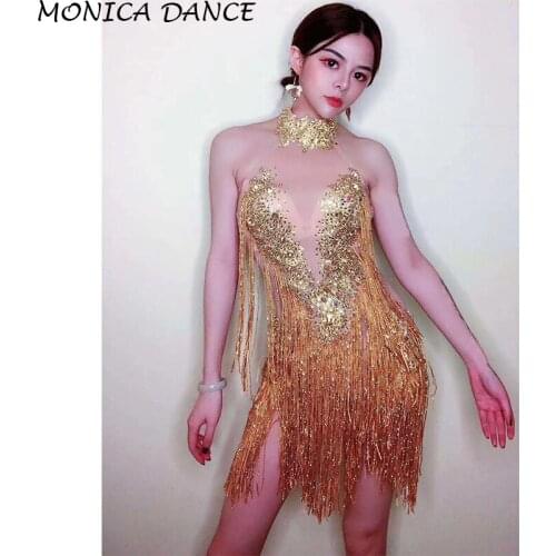 Women Sexy Rhinestones Dress Womens Birthday See Through Mesh Dress Stage Evening Singer Dancer Perspective Dress