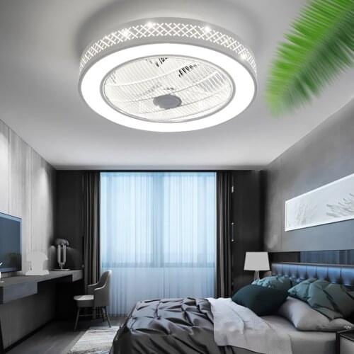 Ceiling fan+lamp with dimming remote control for living room bedroom decor lighting ceiling fan with lights good sleep 110V/220V