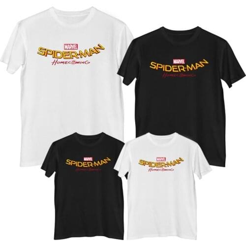 Marvel The Avengers Spider Man T shirt Summer Comfortable 100% cotton Fashion clothes for teens Mens shirt Clothing for boys