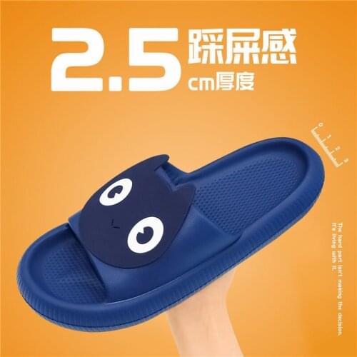 Women Thick Platform Slippers Summer Beach Eva Soft Sole Slide Sandals Leisure Men Ladies Indoor Bathroom Anti-slip Shoes