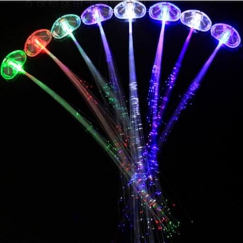 LED Colour Flash Braid Light up Stylish Fibre Braids Hair Extension Disco Night Club Concert Dancing Party Atmosphere props GIFT