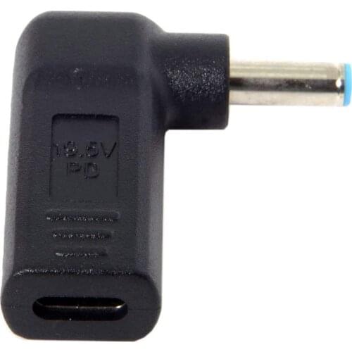 USB 3.1 Type C USB-C to DC 4.5x3.0mm Adapter PD Emulator Trigger 90 Degree Angled