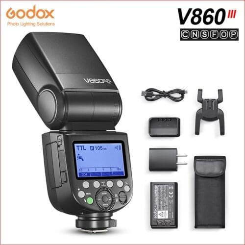 Godox V860III V860III-C V860III-N V860III-S Speedlight 76Ws 2.4G HSS Camera Flash with Battery 0.01-1.5s Recycle Time for Sony