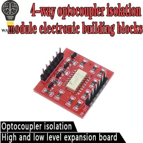 WAVGAT TLP281 4 Channel Opto-isolator IC Module For Arduino Expansion Board High And Low Level Optocoupler Isolation 4 Channel