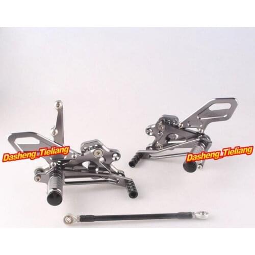 Motorcycle Adjustable Rearset Rear Set Footpegs Foot Rest Peg For Kawasaki Ninja ZX10R 04-05 Spare Parts Pair