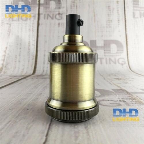50units/pack 4 colors E27 lighting socket DIY vintage iron pendant lamp accessories industrial aluminum ceramic lamp holder