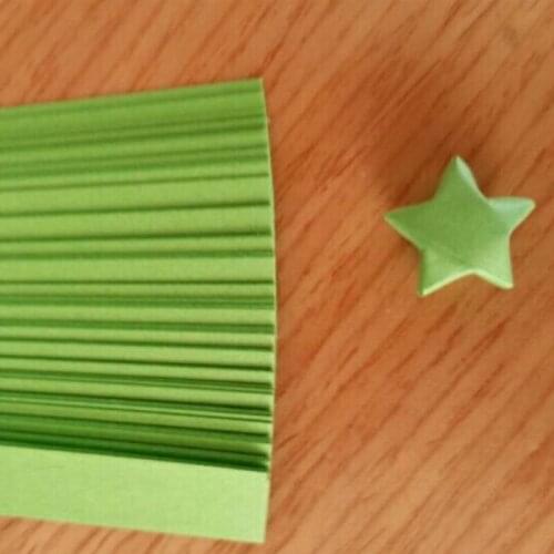 80 PCS=1 Bag Handcraft Origami Lucky Star Paper Strips Paper Origami Quilling Paper Home wedding Decoration