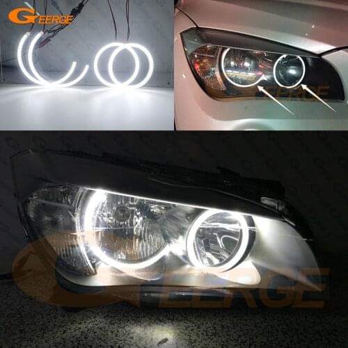 For BMW X1 E84 2009 2010 2011 2012 2013 2014 2015 perfect Ultra bright SMD LED Angel Eyes halo rings kit Day Light Car styling