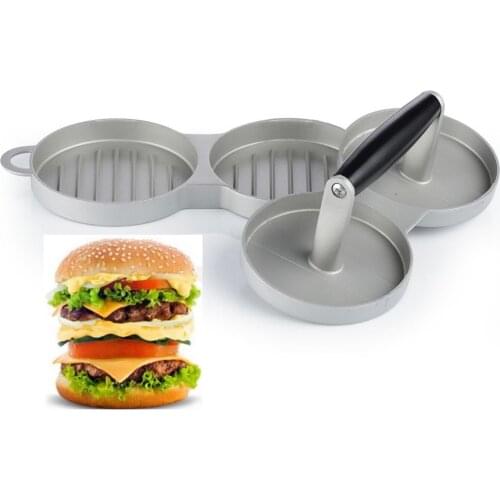 [ Fly Eagle ]Norpro 503 Double Burger Hamburger Press Nonstick Cast Aluminum