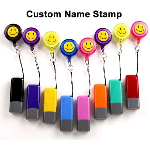 Custom Teacher Nurse Name Students Stamp Handwritten Signature Calligraphy Selfing-inking Personalized Letter Stamp