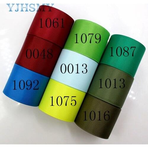 YJHSMY,J-18205-L38MM-0013,38 mm 5 yards Solid Color Thermal transfer Printed grosgrain Ribbons,Wedding DIY decorative ribbons