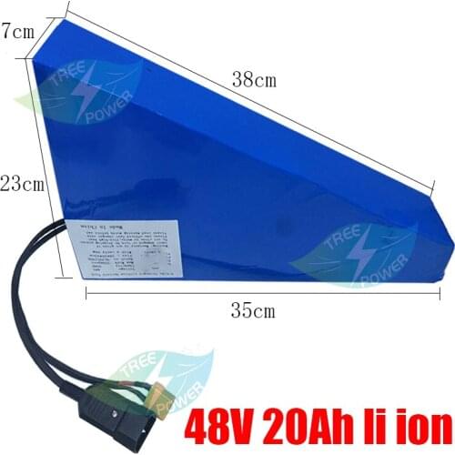 Electric bike battery 48v 20ah lithium battery with 30A BMSfor 48v battery bike ebike 2000w bicycle +charger