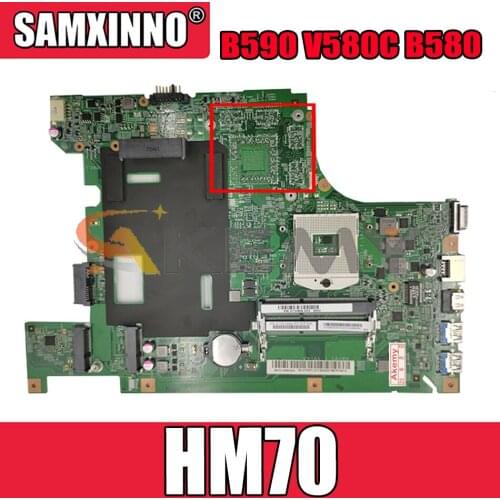 Akemy 48.4TE06.011 90002022 Motherboard For Lenovo B590 V580C B580 Laptop Motherboard PGA989 HM70 DDR3 100% Test Work