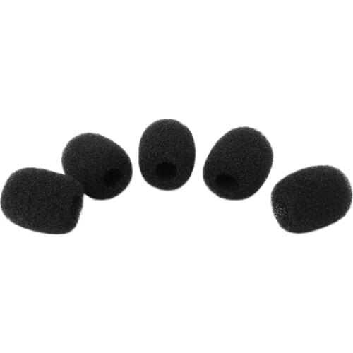 5pcs soft Round Ball Lavalier Microphone Foam Windscreen Sponge Windshields 6mm Opening