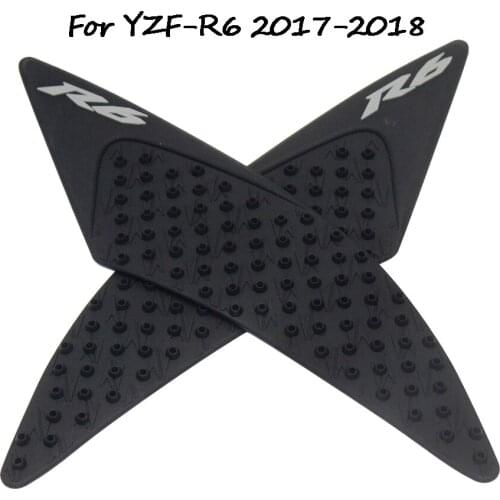 OLPAY Motorcycle Gas Tank Side Traction Knee Protector Anti Slip Pad For Yamaha YZFR6 YZF-R6 2017-2018