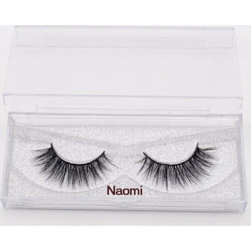 Visofree Faux Mink Eyelashes Medium Volume Lashes Light-weighted Eyelashes Natural Realistic 1Pair/box Faux Lashes NAOMI