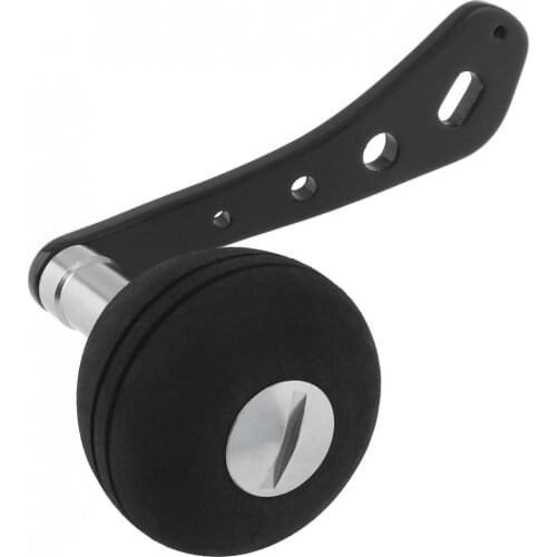 Black Metal Baitcasting Fishing Reels Repair Replacement Single Handle Drum Reel Rocker Arm Grip Support 5x8mm Hole Size