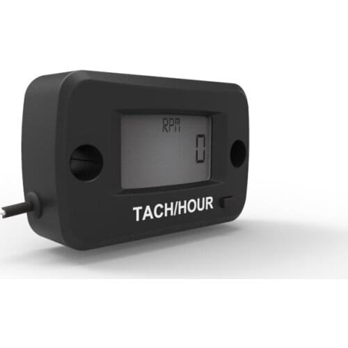 Hour Meter Digital Inductive Tachometer LCD with for Gasoline Engine ATV UTV Dirtbike Motobike Boat