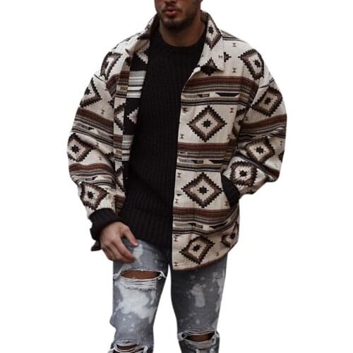 Print Woolen Coat Trench Windbreaker Mens 2021 Lapel Collar Jacket Mens Slim Fit Windbreak Long Outwear Men Winter Coats