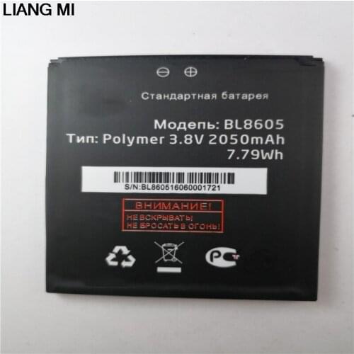 3.8V 2050mAh Replacement BL8605 Battery For Fly FS502 Cirrus 1 BL 8605 Baterij Batterie with phone holder