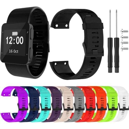 22cm Replace Silicone Adjustable Watch Strap Band for Gar-min 35 30 Smart Wearable Devices Accessories