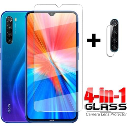 Glass on Redmi Note 8 2021 Tempered Glass For Xiaomi Redmi Note 8 Pro 8T HD Clear Screen Protector Redmi Note 8 2021 Lens Glass