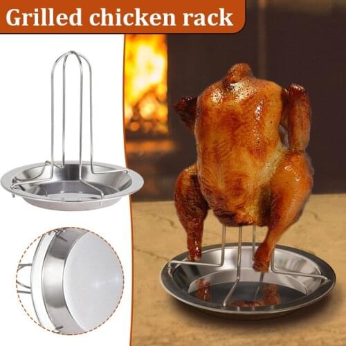 Outdoor Barbecue Grill Camping Thickened Fork Chickens Grilled Chickens Grill Carbon Steel Baking Non-Stick Grilled LBE