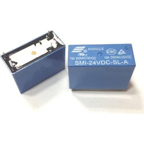 10 PCS Power Relays SMI-24VDC-SL-A 24V 10A 4PIN Relay New Original Wholesale Price