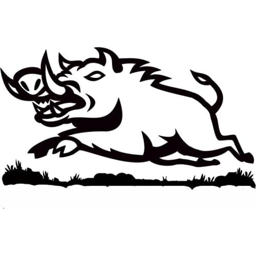 16X8.9CM WILD BOAR READY TO ATTACK Vinyl Car Sticker Decal Accessories Fun Car-styling S6-2177