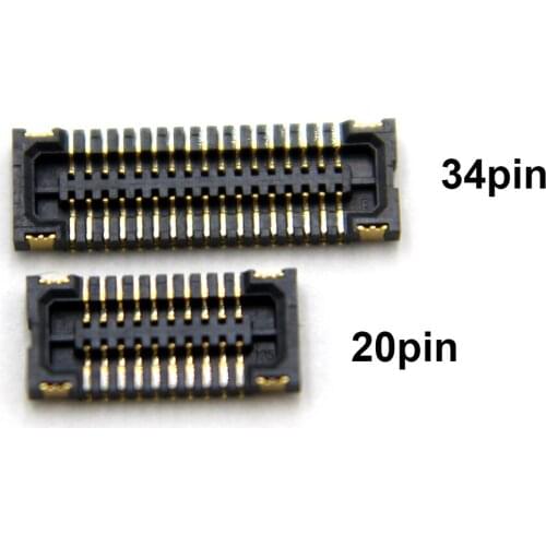 2pcs/lot New touchscreen touch FPC Connector for LG G2 D800 D801 D802 D803 D805 VS980 F320 LS980 on motherboard 34pin 20pin