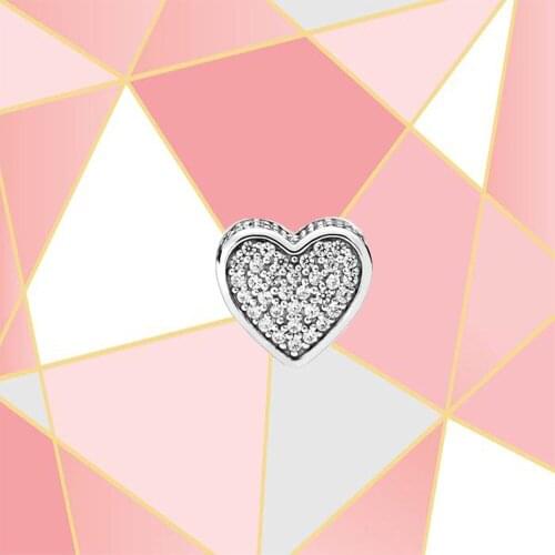 2021 High-quality New Products, Love, Zircon, Simple Design, Gifts, Fashion Accessories, Show Charm, DIY Beads