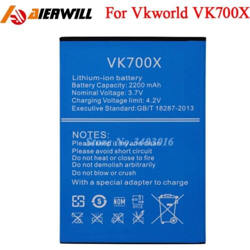 For Vkworld VK700X Battery Batterie Bateria Accumulator 2200mAh