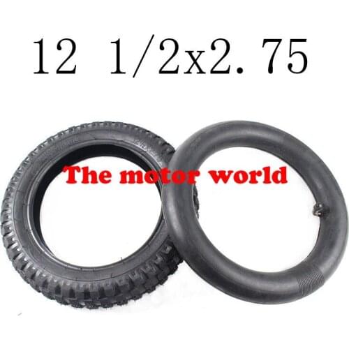Free Shipping Good Quality 12 1/2 X 2.75 Inner Tube and Outer Tyre for 49cc Motorcycle Mini Dirt Bike Tire MX350 MX400 Scooter
