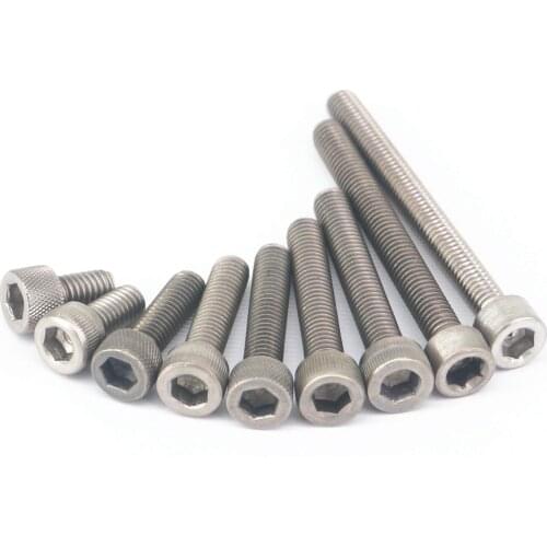 LOT 10 M6 x10-120mm GR2 Titanium Hex Socket Head Cap Screw Bolts DIN 912
