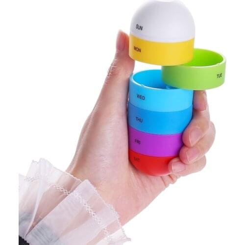 CFQF Weekly Pill Organizer box Moisture-Proof 7 Day Pill Box waterproof Dispenser organizer storage box