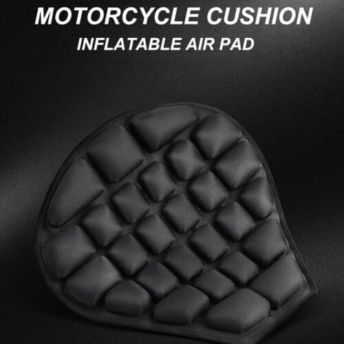 Motorcycle Seat Cushion Cover Sunscreen 3D Shock Absorb Inflatable Air Mat Moto Seat Cover Air Pad Moto Air Seat Cushion Cover