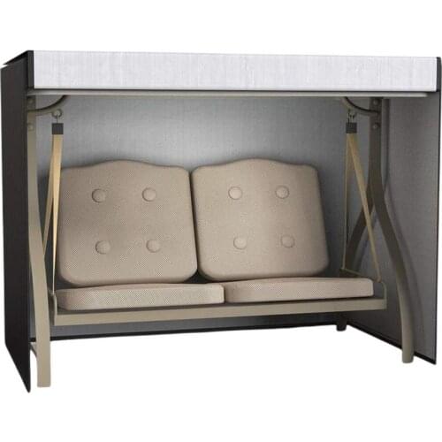 Garden Swing Chair Cover 210D Oxford Rainproof Sun Protection Outdoor Awning Pavilion Hammock Sunshield( Not Including Swing)