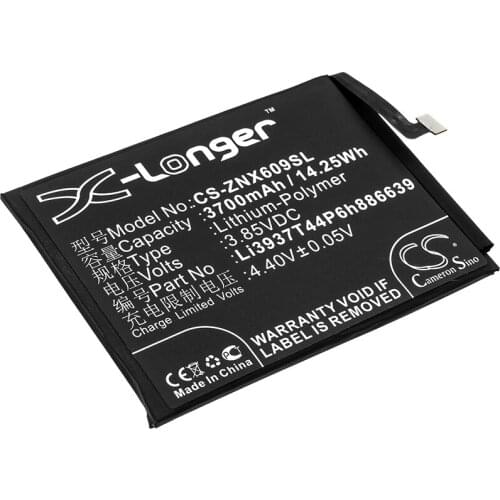 CS 3700mAh/14.25Wh battery for Nubia NX609J,Red Magic,Red Magic Dual SIM,Dual SIM TD-LTE Li3937T44P6h886639