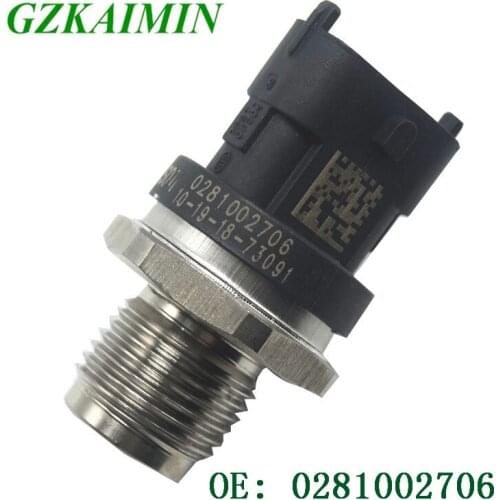 NEW Promotion 1800Bar Fuel Rail Pressure Sensor 0281002706 0281002903 0281002937 For CUMMINS VOLVO IVECO MAN FIAT JACK RENAULT