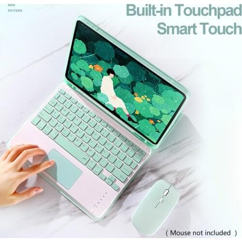 For iPad 8 10.2 2020 Keyboard Case Cover+Touchpad for iPad 7 10.2 A2197 A2200 A2198 A2270 A2428 A2429 A2430 Case Pencil Holder