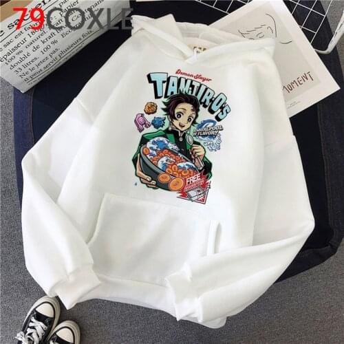 Hot Japanese Anime Demon Slayer Kimetsu No Yaiba Hoodies Men Kawaii Cartoon Unisex Tanjirou Kamado Graphic Sweatshirts Male