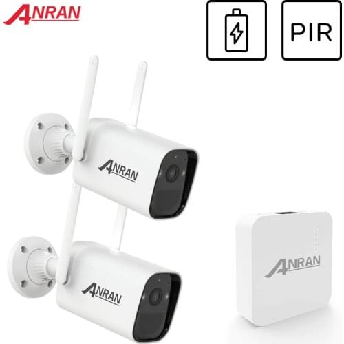 ANRAN Rechargeable Surveillance Cameras 3MP Full HD Outdoor Security Camera PIR Battery 2-way Audio Wireless Night Vision IR