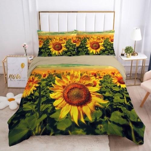 3D Bed Linen Set Flower Designer Duvet Cover Set Bedding Sets Comforter Case and Pillowcase Full Twin Single Size Bedclothes