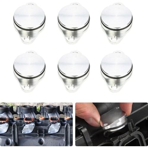 6pcs Diesel Eddy Current Blank Manifold Gasket Kit Suitable for BMW E60 / E61 520d 525d 530d 535d 6X 33mm Diesel Vortex Plugs